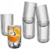 Sada 6 pohárov na nápoje Altom Design Selena s drážkami 430 ml