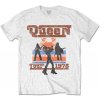 Queen Tričko 1976 Tour Silhouettes Unisex White XL