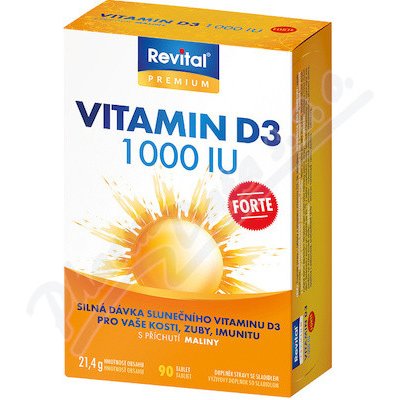 Vitar Vitamin D3 Forte 1000 IU tbl.90