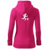 Orientačný beh muž-žena - Mikina dámska trendy zipper s kapucňou - S ( Purpurová )