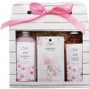 Bohemia Gifts Růže sprchový gél 100 ml + šampon na vlasy 100 ml + růže vonná karta 11 x 6,3 cm darčeková sada