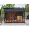 KvalitneVoliere Voliéra pre psa 2,5 x 2 m Kombinácia stien: Plné steny (pravá a ľavá polovičná)