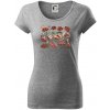 Mäso na gril - Dámske tričko Pure - 2XL ( Tmavosivý melír )