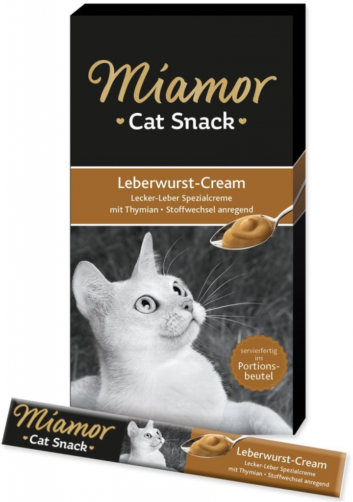 Miamor Cat Snack pečeňový krém 6 x 15 g