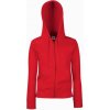 Fruit of the Loom Premium Hooded Sweat Jacket červená