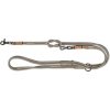 BE NORDIC predlžovacie kožené okrúhle vodítko, XS-L: 2.00 m/ ø 8mm, sivá
