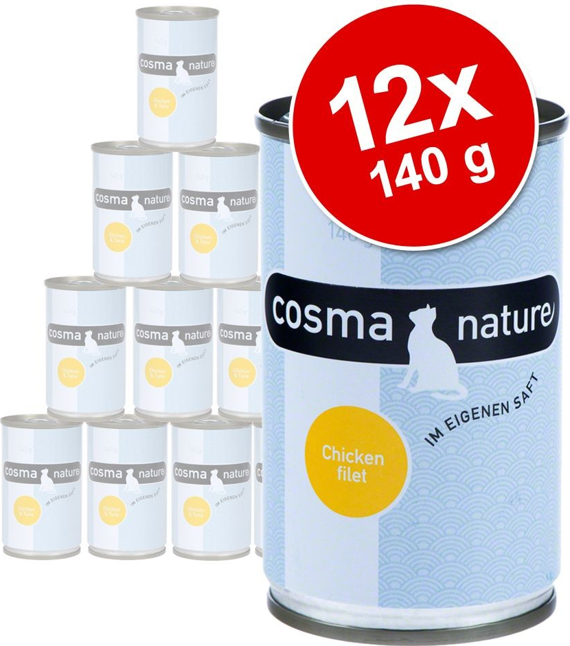 Cosma Nature kura a losos 12 x 140 g