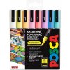 Posca Univerzálna sada akrylových fixiek 0,9 - 1,3 mm Mix pastelových farieb 8 kusov PC-3M