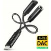 AXAGON ADA-HCPD, USB-C na 3.5mm jack - Hi-Res DAC audio adaptér, 384kHz/32bit, stereo, PD 60W 3A