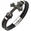 Amparo Miranda® Kožený náramok Cross 445 Black