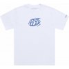 Troy Lee Designs TLD TRIČKO S KRÁTKYM RUKÁVOM BADGE WHITE S Veľkosť: L