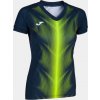 Joma Dámsky dres OLIMPIA T-SHIRT DARK NAVY-FLUOR YELLOW S/S WOMAN Veľkosť: M