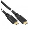 Kabel HDMI High Speed with Ethernet 15m, se zesilovačem, 4K@60Hz, 3x stínění, M/M, zlacené konektory