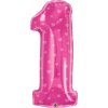 Qualatex Nafukovacia číslica 1 srdca 96 cm,38