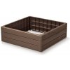 Prosperplast Vyvýšený záhon BASE WOODY hnedý 75,6 cm
