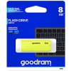 Goodram USB flash disk, USB 2.0, 8GB, UME2, žltý, UME2-0080Y0R11, USB A, s krytkou