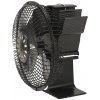 ...Tepelný ventilátor na kachle 5ti lopatkový s mriežkou