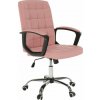 Kondela Kancelárske kreslo, RULIS, ružová ekokoža