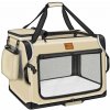 Tresko Prepravka pre psov a mačky 83 × 58 × 58 cm, béžová