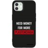 Picasee silikónový čierny obal pre Apple iPhone 12 - More PLASTENCIAGA