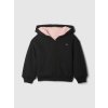 GAP Baby zateplená sherpa mikina Čierna 3YRS Čierna Čierna