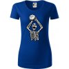 Basketbal kostra - Dámske tričko z organickej bavlny Origin (GOTS) - L ( Kráľovská modrá )