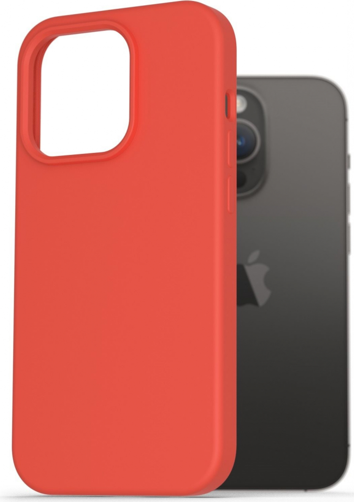 Púzdro AlzaGuard Premium Liquid Silicone Case iPhone 14 červené
