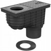 Chudej Strešný lapač Kanalizačná vpusť spodná štandard D110/D125 mm čierna KV110125ST