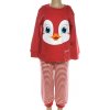 Detské pyžamo - pinguin Farba: Červená, Veľkosť: 2r
