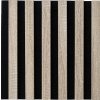 Dekoračné panely, dub sonoma 3D lamely na filcovom podklade, rozmer 30 x 30 cm, IMPOL TRADE