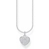 Thomas Sabo KE2046-051-14-L38V Silver Pavé Heart Necklace 36-38 cm Ladies