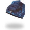 Little Angel Čiapka podšitá Outlast® Denim štvorce/čierna Veľ. 7 (58 - 62 cm)