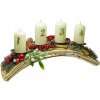 Podlhovastý adventný veniec na stôl