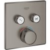 Grohe Grohtherm SmartControl vaňová/sprchová batéria podomietková s termostatom Brushed Hard Graphite 29124AL0