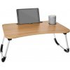 SOLEX SL14 Skladací drevený stolík pre notebook WH/JASEŇ
