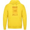 AWDis Hoodie Mikina - Dizajn - Great Taste for Great Moments - Slnečná žltá - S - Pánske