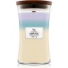 Woodwick Trilogy Calming Retreat vonná sviečka s dreveným knotom 609.5 g