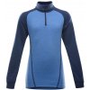 Detské tričko DEVOLD DUO ACTIVE JUNIOR ZIP NECK HEAVEN