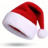 Vianočná čiapka Santa s bambuľou, červená