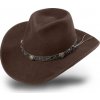 Stars & Stripes Klobúk westernový Walker Stars & Stripes, hnedý Obvod hlavy: XL