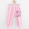 Dojčenské bavlnené polodupačky New Baby Happy Elephant pink, veľ. 68 (4-6m)