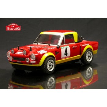 Rally legends Fiat 124 Abarth Rally 4WD licencované proporcionálne lak. karoséria RTR sada 1:10