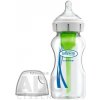 Dr. Brown´s dojčenská flaša Options+ 270 ml Wideneck anticolic sklenená biela so silikónovým cumľom level1 1x1 ks