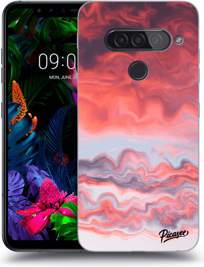 Púzdro Picasee silikónové LG G8s ThinQ - Sunset čiré