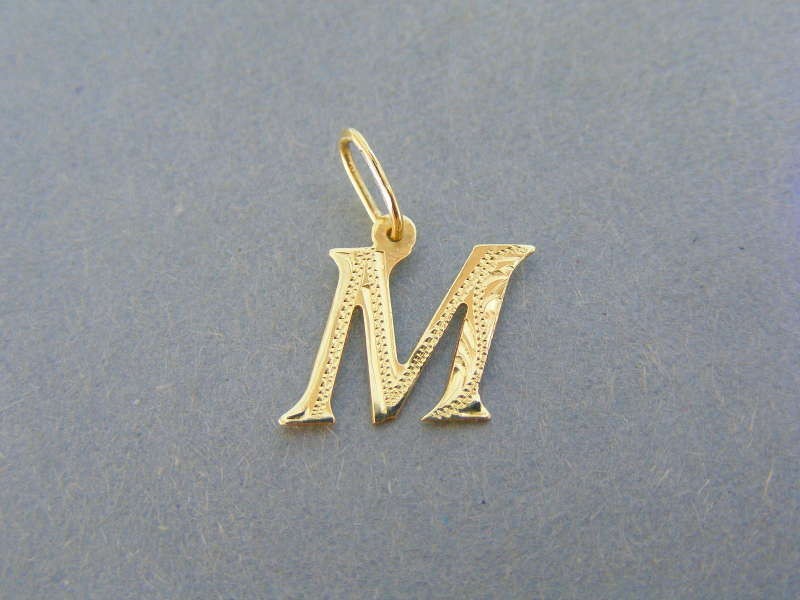 MARM Design Zlatý prívesok písmeno M žlté zlato vzorovaný VI051Z od 49,9 €  - Heureka.sk