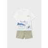 Mayoral set tričko s potlačou a kraťasy 2603610063