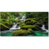Foto obraz akrylové sklo Vodopád v lese 100x50 cm
