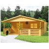 BPP Víkendová drevená chatka BPP 10 590x700 cm, 70 mm