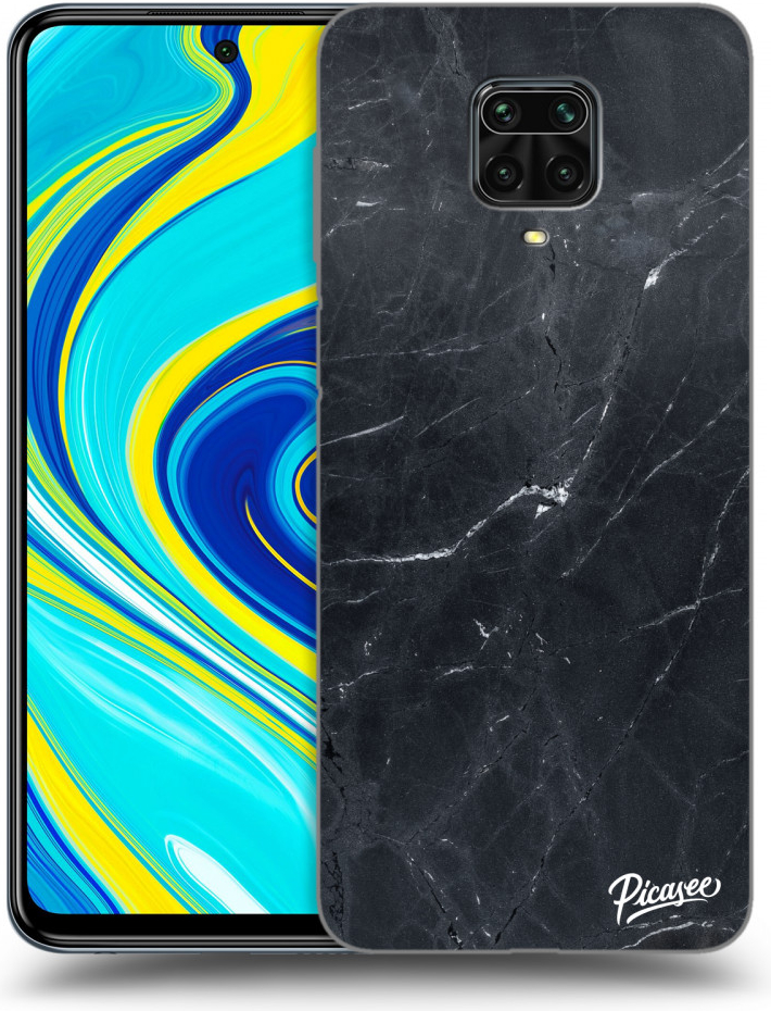 Púzdro Picasee ULTIMATE CASE Xiaomi Redmi Note 9 Pro - Black marble