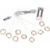 Verk 26210 Vianočný svetelný záves USB, 300 LED, diaľkové ovládanie, 3m, teplá biela